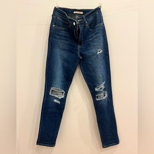 LEVI’S 721 high rise skinny denim jeans